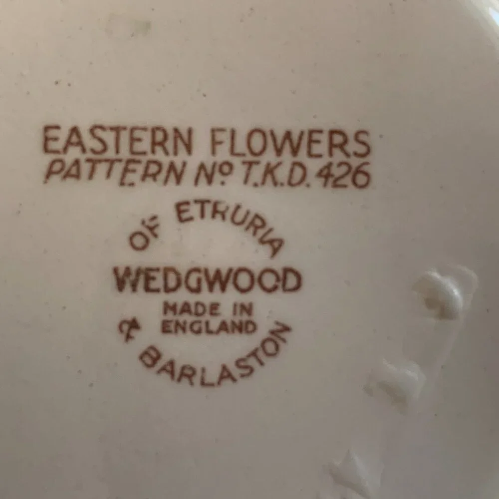 Set of 4 Wedgwood Eastern Flowers Coupe Cereal Bowls 6.25